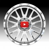 Worx Offroad Forged WF818P Polished Custom Truck Wheels 4